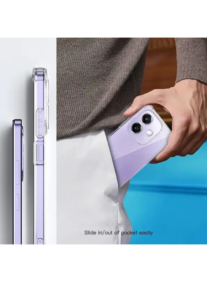غطاء خلفي شفاف مقاوم للصدمات من TPU لهاتف Oppo A3 Pro - Image 4